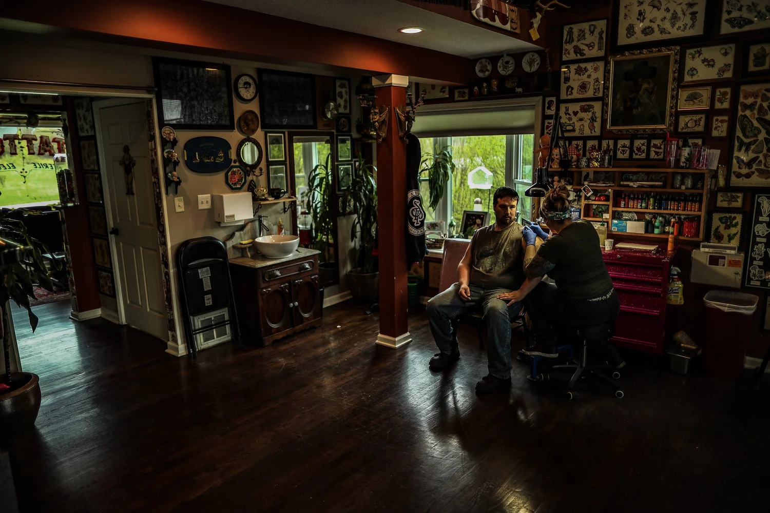 Inside Steadfast Tattoo Parlour